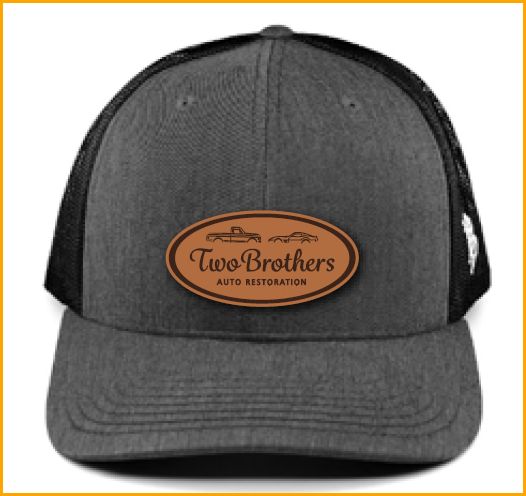 2Bros Brown leather patch cap